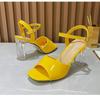 High Heel Women's Transparent Buckle Sandals