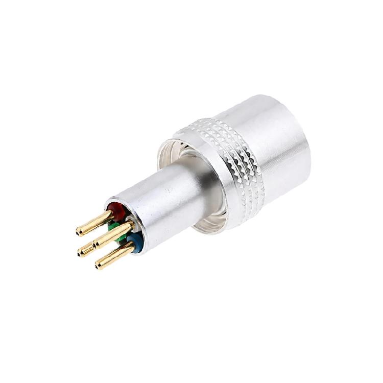 Headshell Connection Repair Support, Silver-Tone Metal Tonearm Arm Connector Socket Plug with Defined Coupling Format for SL1200 MK3, MK5, and 1000R