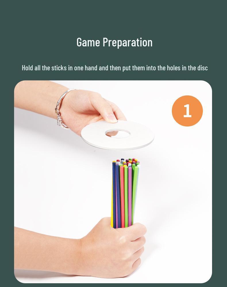 Balance Drawing Pick-Up Sticks: Educational Wooden Game for Parent-Child Interaction, Ideal for Kindergarten Kids