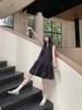 Petite Women's Elegant Summer Dress with Lining & Zipper - Loose, Bud-Shaped Short Skirt