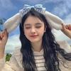 Cinnamoroll Hair Accessories Cute Dog Headband Cartoon Plush Headband Cosplay Internet Celebrity Bow Cute Headband