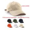 Custom Embroidered Light Color Baseball Cap with Duckbill and Deep Crown for Large Head Sizes