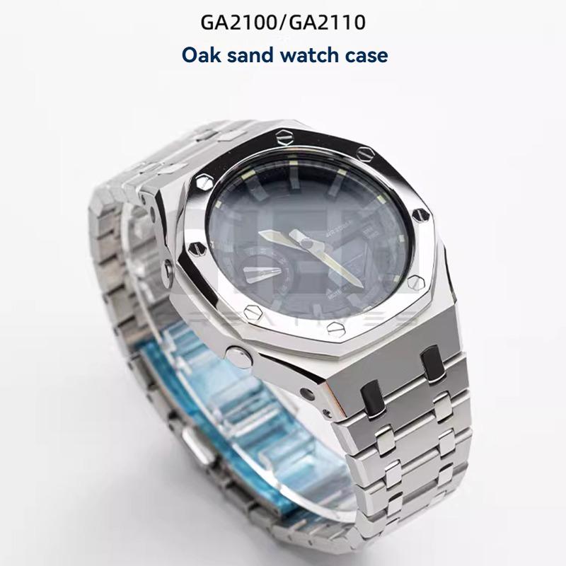 Stainless steel 316L strap kit For Casio G-SHOCK farm oak GA2100/GA2110 GA-2100 GA-B2100 metal case strap men's bracelet