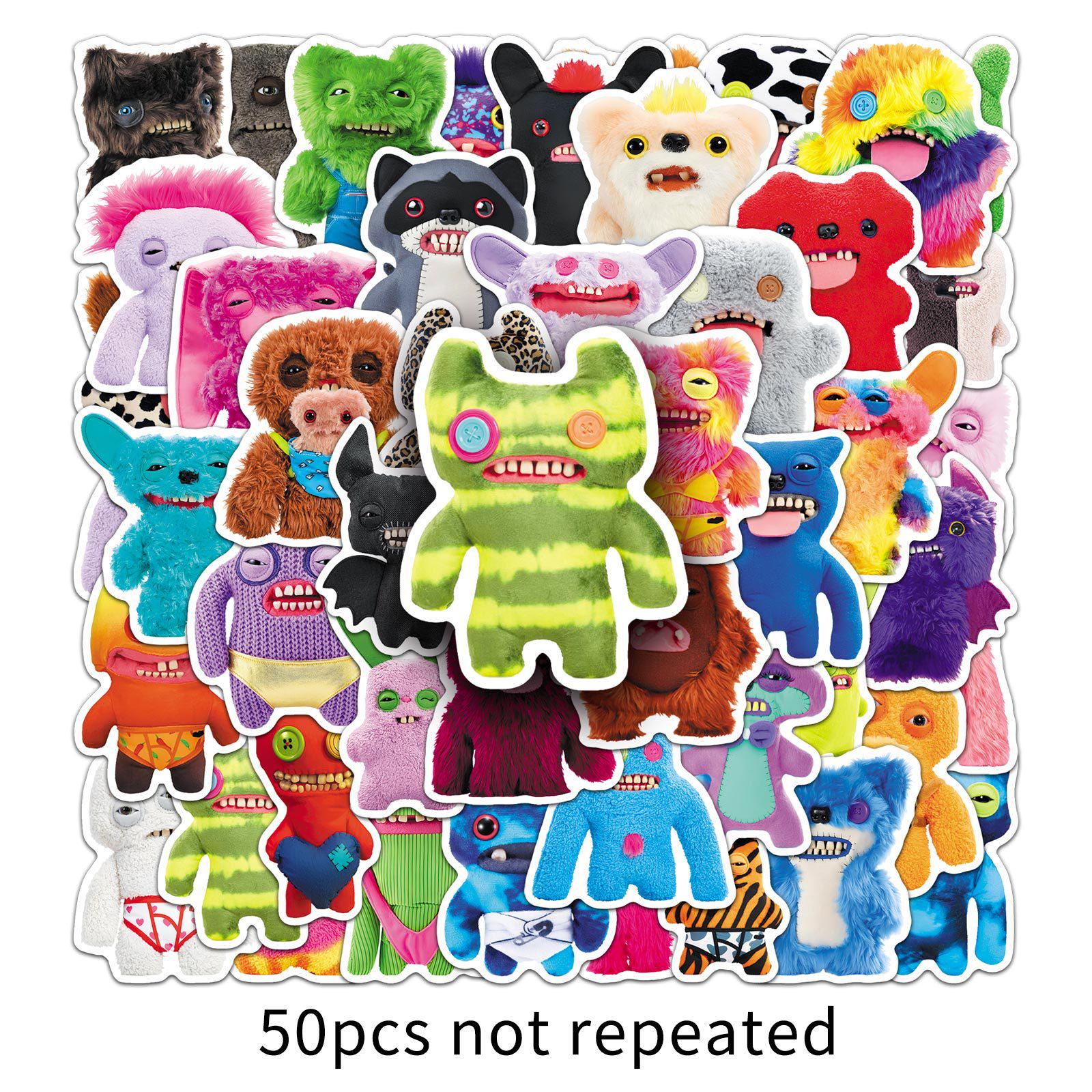 

50 FUGGLER Cute Toothy Monster Stickers for Journals, Suitcases, and Tea Cups – Ugly Cute Trend.