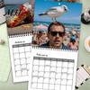 Annual Schedule Organizer Seagull 2027 Wall Calendar, Funny Seaside 12 Monthly Spiral Creative Office Decor Binding Hanging Planner with Thick