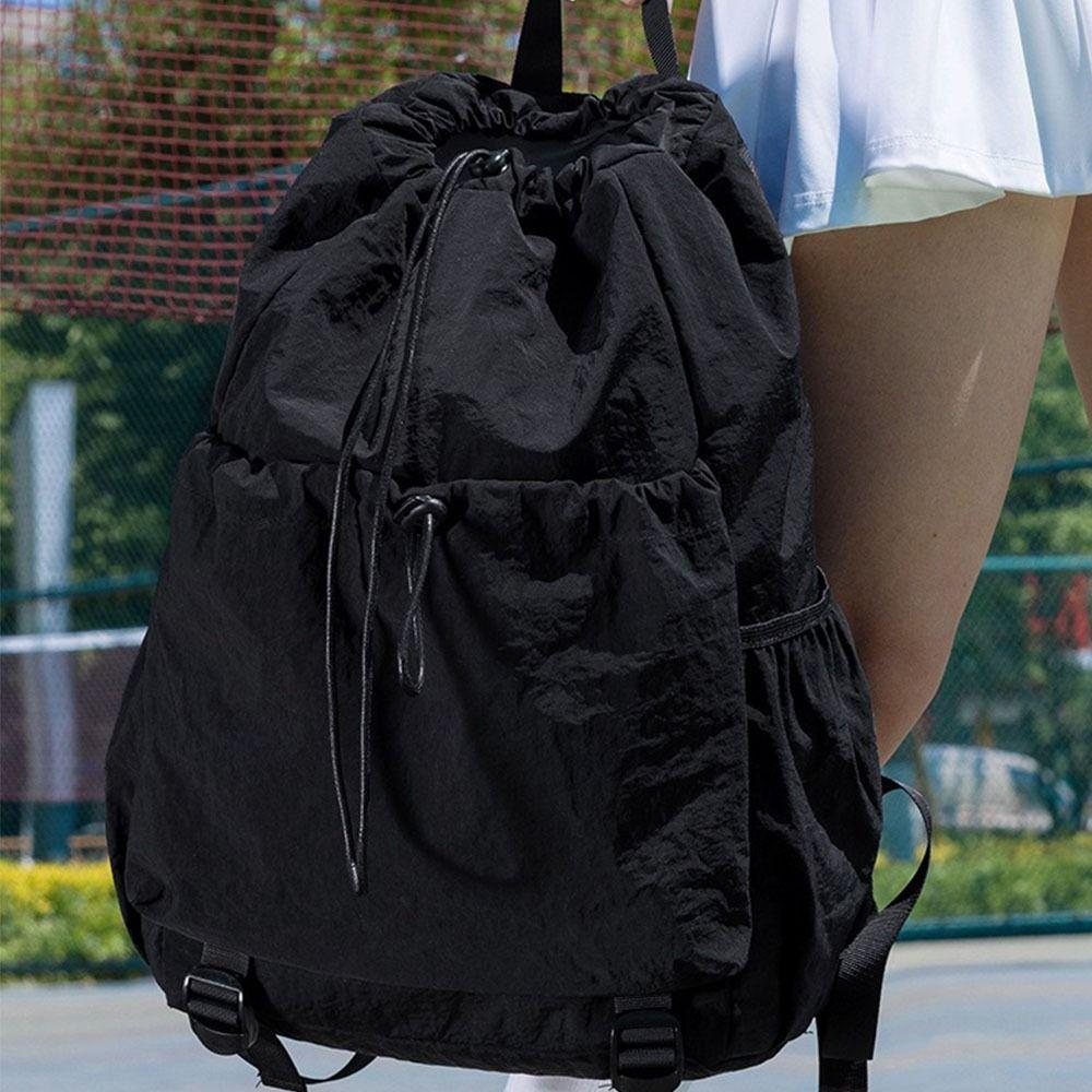Lightweight Badminton Sports Bag Large Capacity Drawstring Fitness Bag Outdoor Sports