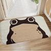 1pc Cartoon Frog Plush Mat Non-Slip Absorbent Rug for Bedroom Bathroom Kitchen Home Decor Gift