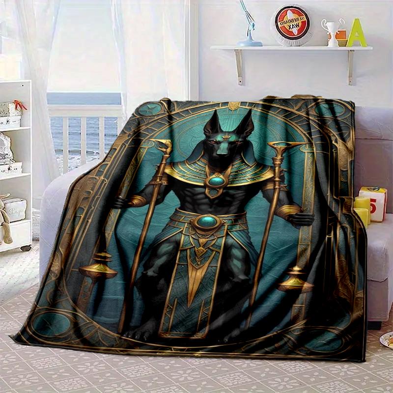 Egyptian Cat Mythology Blanket Flannel Blanket Throw Blanket Sofa Cover Blanket Soft Premium Blanket Picnic Blanket Tv Blanket Gifts