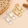 New Chinese Retro Earrings, Premium Sense Alloy Matte Temperament Earrings, Autumn and Winter Retro Earrings