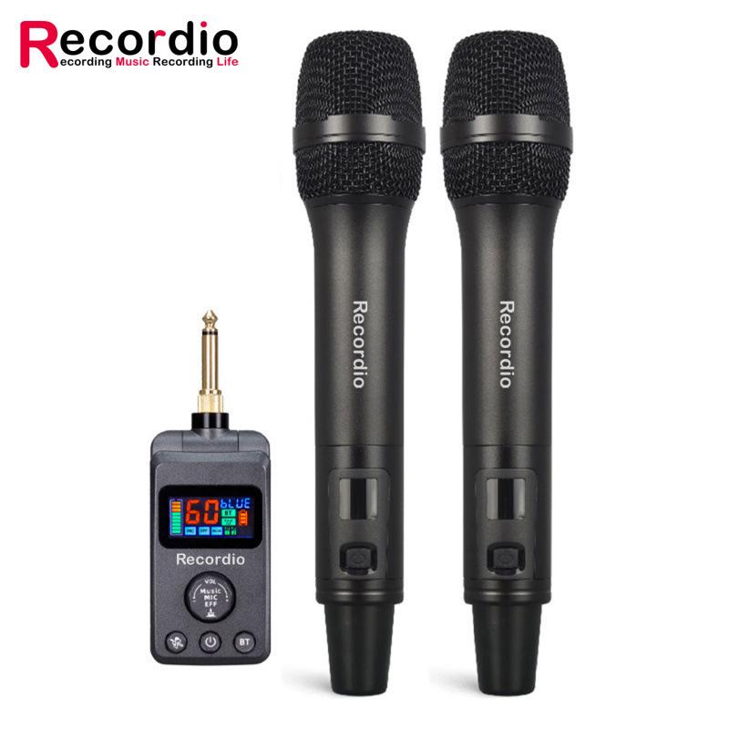 7Recordio M50 Portable Bluetooth DSP Reverb Microphone for Home Singing