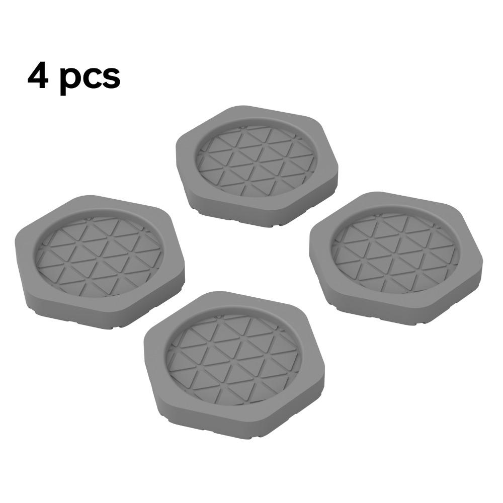 

4/8 шт. Противоскользящие ножки для стиральной машины, резиновый коврик для мебели, стиральная машина, холодильник Grey-4Pcs