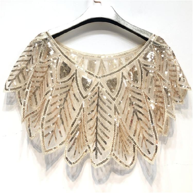 Sequins Flapper Shawl Costume Beadwork Accessories for 20s Theme Party