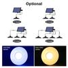 Solar Pendant Light 4-head Outdoor Waterproof Solar Powered Shed Lights Rechargeable LED Ceiling