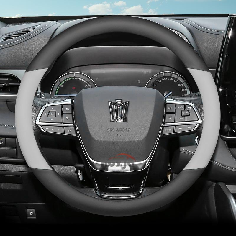 

Leather Car Steering Wheel Cover for Toyota Crown S220 S210 220 S200 S180 Gr S204 Signia Kluger 2023 2024 2025 2026 Accessories