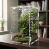 Transparente Reptilien Futterbox Belüftet Schnappverschluss Acryl Krabbeltierbox Ausbruchsicheres Reptilien Futterbecken Für Eidechse Spinne