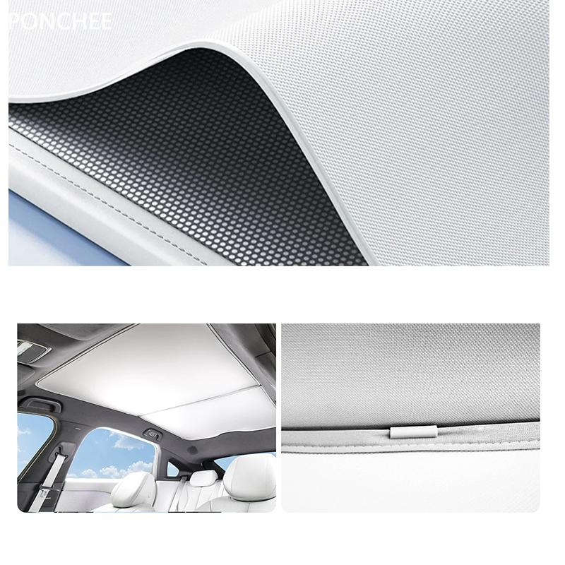 For XPENG P7+ 2026-2027 Skylight Sunshade Curtain Roof Sunscreen and Heat Insulation Barrier Automobile Modification Supplies