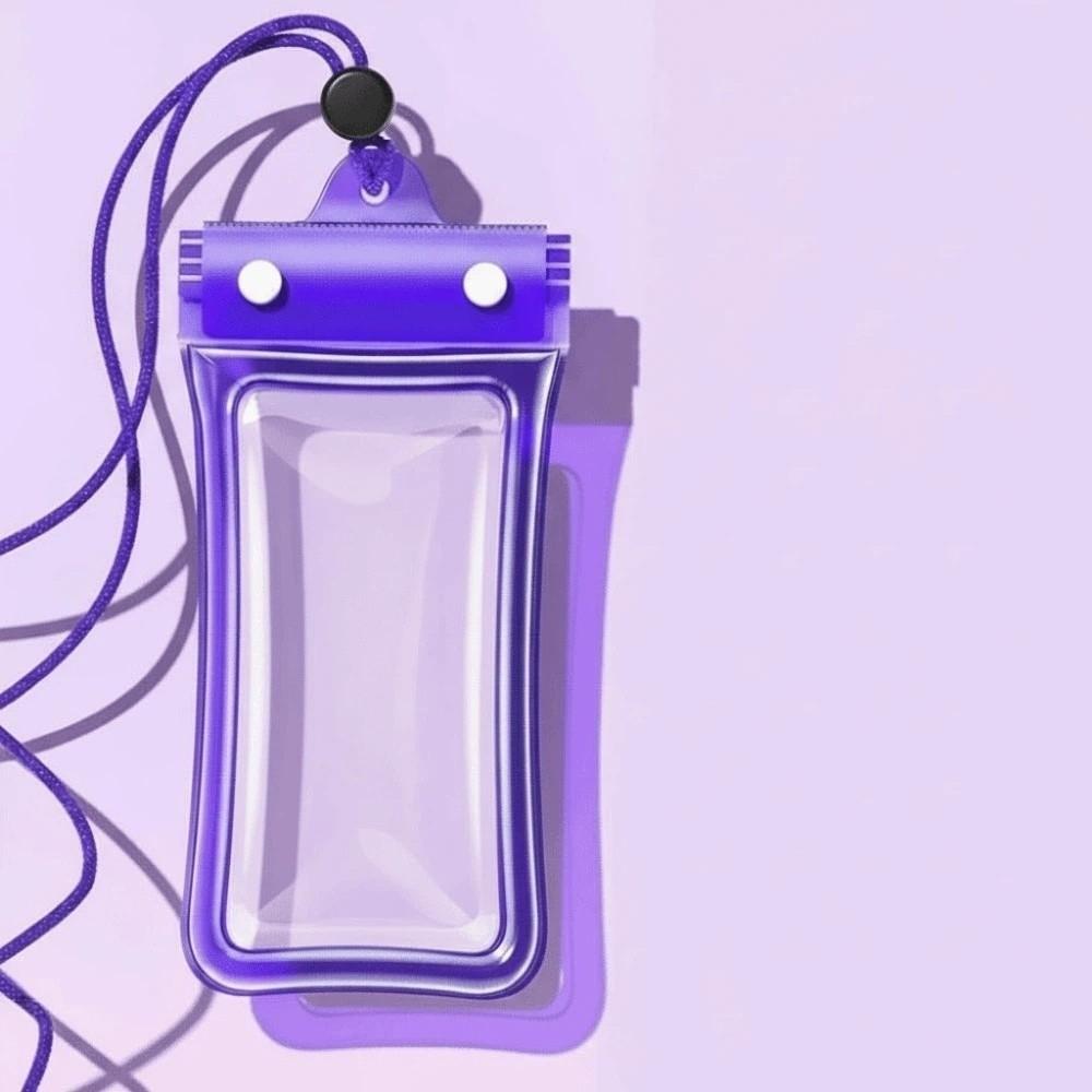 Adjustable Strap Waterproof Phone Pouch Sealed Lightweight Crossbody Dry Bag PVC ABS Transparent Hanging Neck Bag for Gifts