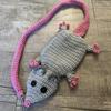Crochet Purses Handmade Mouse Shape Coin Purse Small Knitted Zippered Wallet for Girls Ladies Birthday Valentine's Mother's Day Gift