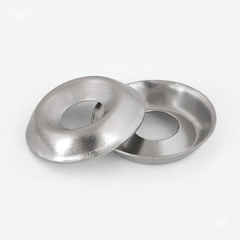 304 Stainless Steel Concave-Convex Decorative Washer for 6# 8# 10# 12# Sizes