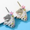 New Beautiful Unicorn Brooches For Women Dreamlike Fairy Tales Animal Pin Kids Girls Jewelry 2 Colors Available
