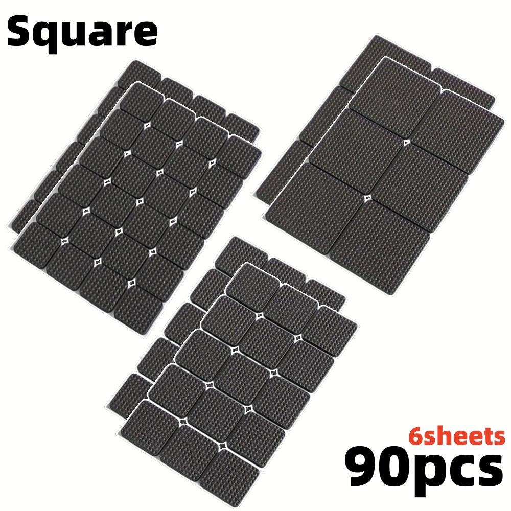 12/180pcs Seat Furniture Silent Pads Table Chair Foot Protection Multi-functional Sticky Mat Set Anti-Slip Home Floor Protector