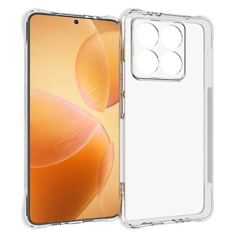 For Xiaomi 14T Clear TPU Case WANLONFENG TM Series 2.0mm Phone Back Cover