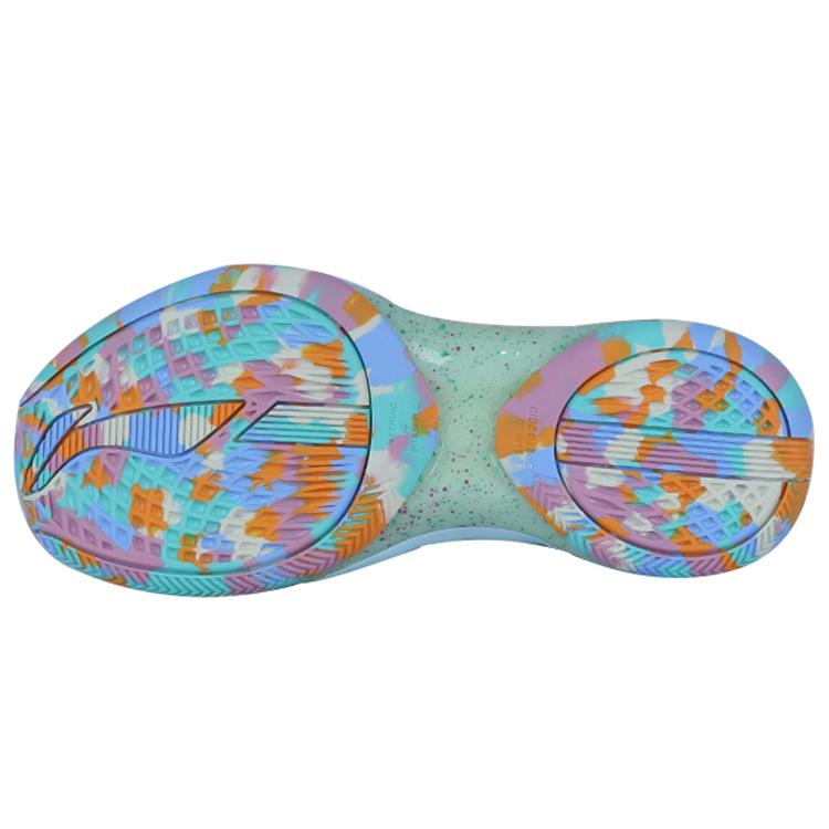 Li Ning Speed 6 Comfortable Cushioning Slip Resistant Abrasion Resistant High top Basketball Shoes Men's Blue Pink ABAP071-V