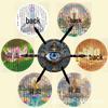 Round Acrylic Disc Eye Wall Decoration with Iron Art - Exclusive Home Craft Gift