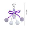 Bowknot Plush Ball Hanging Pendant Portable Y2K Hanging Lanyard Sweet Cool Phone Strap Bag Decoration for Girls Women