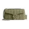 Tabby 26 Logo Jacquard Quilted Flap Napa Leather Hobo Crossbody Bag Medium Women Bags Moss-Green CP147-LHMOS