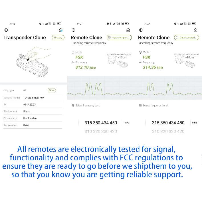 Smart Key for Toyota Camry 2018-2023, Alliskeys Key Fob Fit for HYQ14FBC 231451-0351 89904-06220 89904-06240