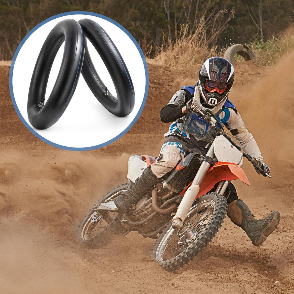 PaoWin Wand TR4 Motorradreifen Kompatibel mit und 2-teiliges Set, 2.75-18 Schläuche, Dicke, Ventil, 3.00-18 Schläuche, 2.75/3.00-18 80/100-18 Schläuche,