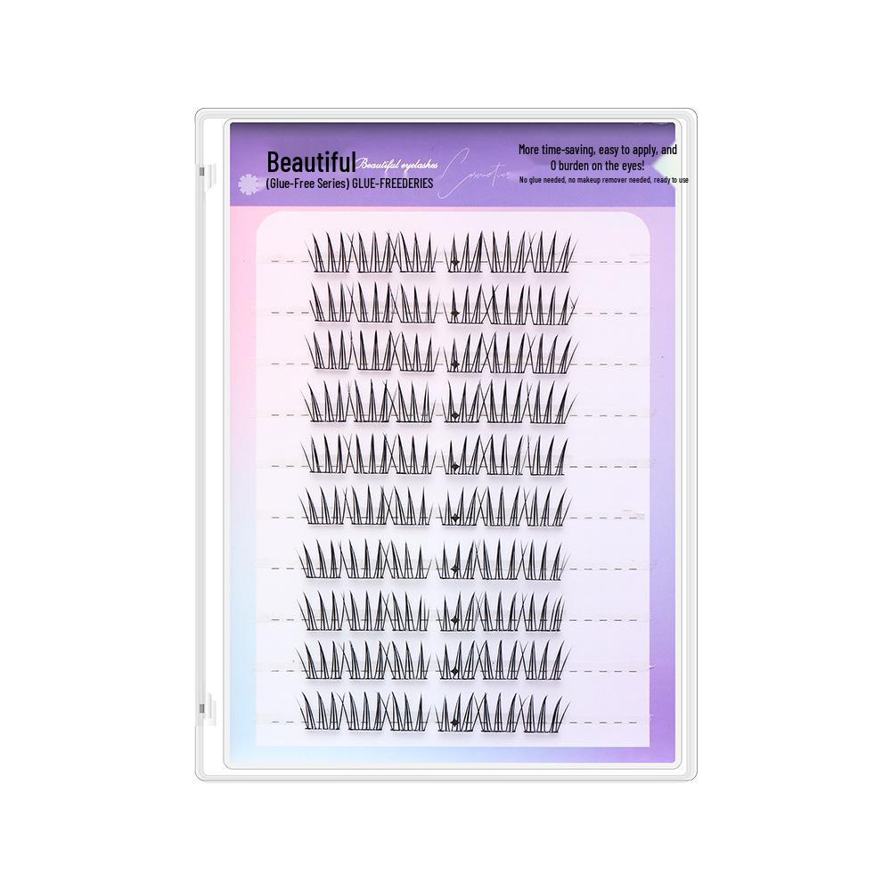 

Mei Xi Xi Manga Puppy Trilogy Eyelashes - Little Milk Dog Eye Single Cluster False Eyelashes Glue Type