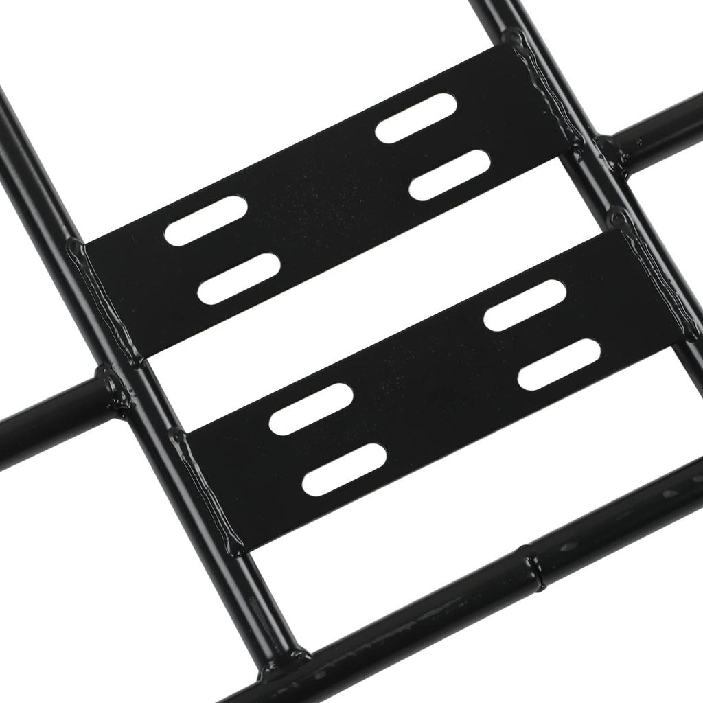 Food Delivery Box Rack, Rear Grille, 80kg Load Capacity, Seamless Steel Pipe, Universal for Motorcycles and Electric Bicycles (Type 2 48/38)