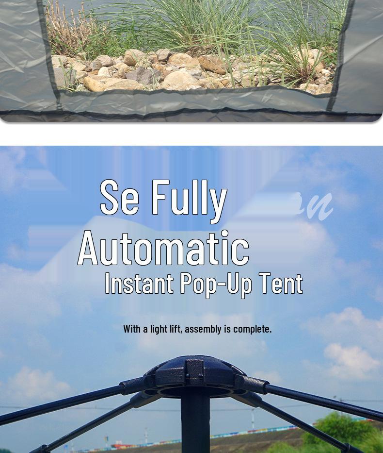 Quick-Opening Portable Double Camping Tent: Sun Protection & Rainproof
