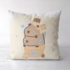 Capybara Cartoon Pillow Cover, Kids Theme Party Decoration for Children's Events and Playroom Celebrations