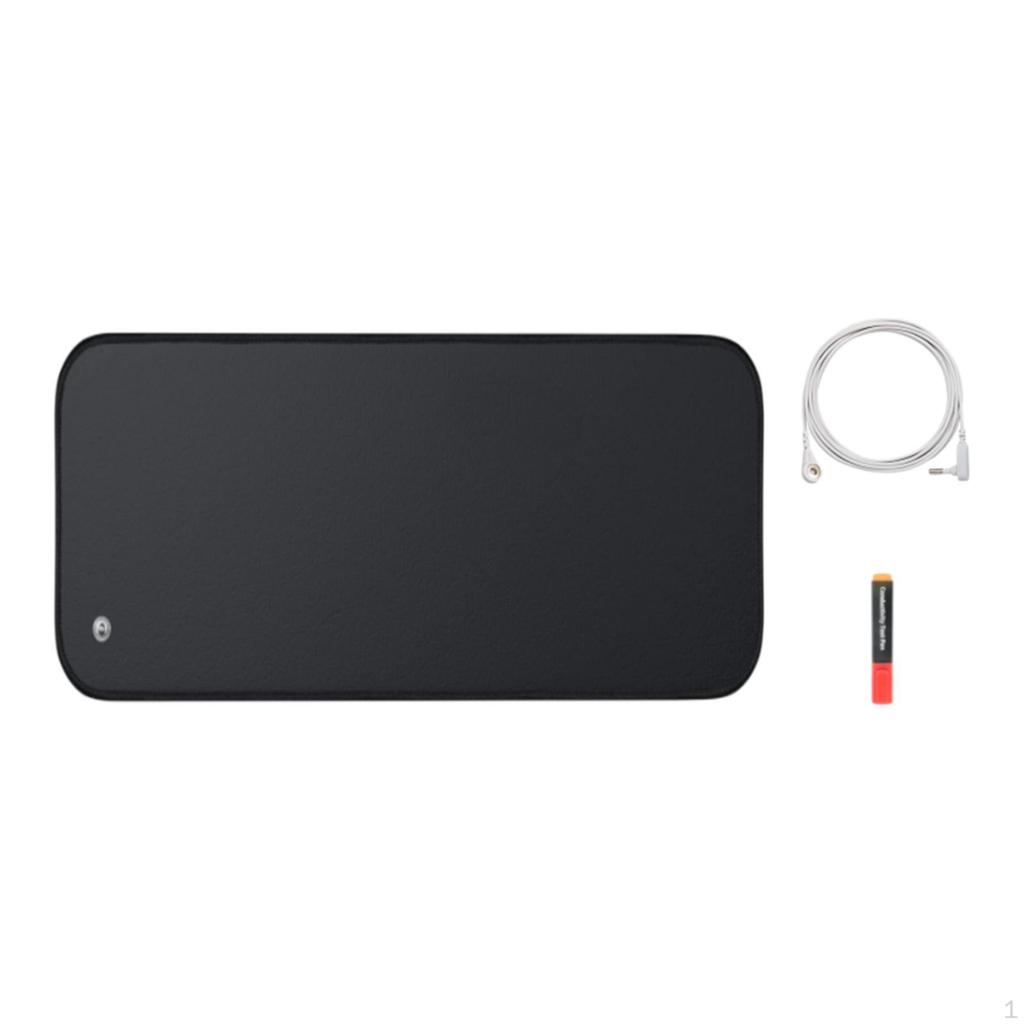 Tapis de mise à la terre pour lit, coussin conducteur pour le sommeil, avec stylo test et design antidérapant