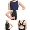 [VIISEN] Girls' One-Piece Sleeveless Swimsuit with Half Shorts - Competition Swimwear, Quick-Drying, Figure-Flattering, for Swimming School, Lessons,