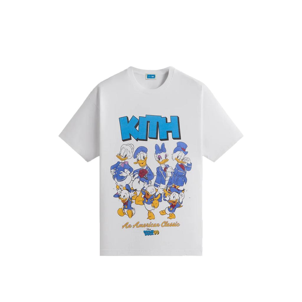 Kith X Disney Donald Duck Family Vintage Tee White Men Tops KHM033116-101