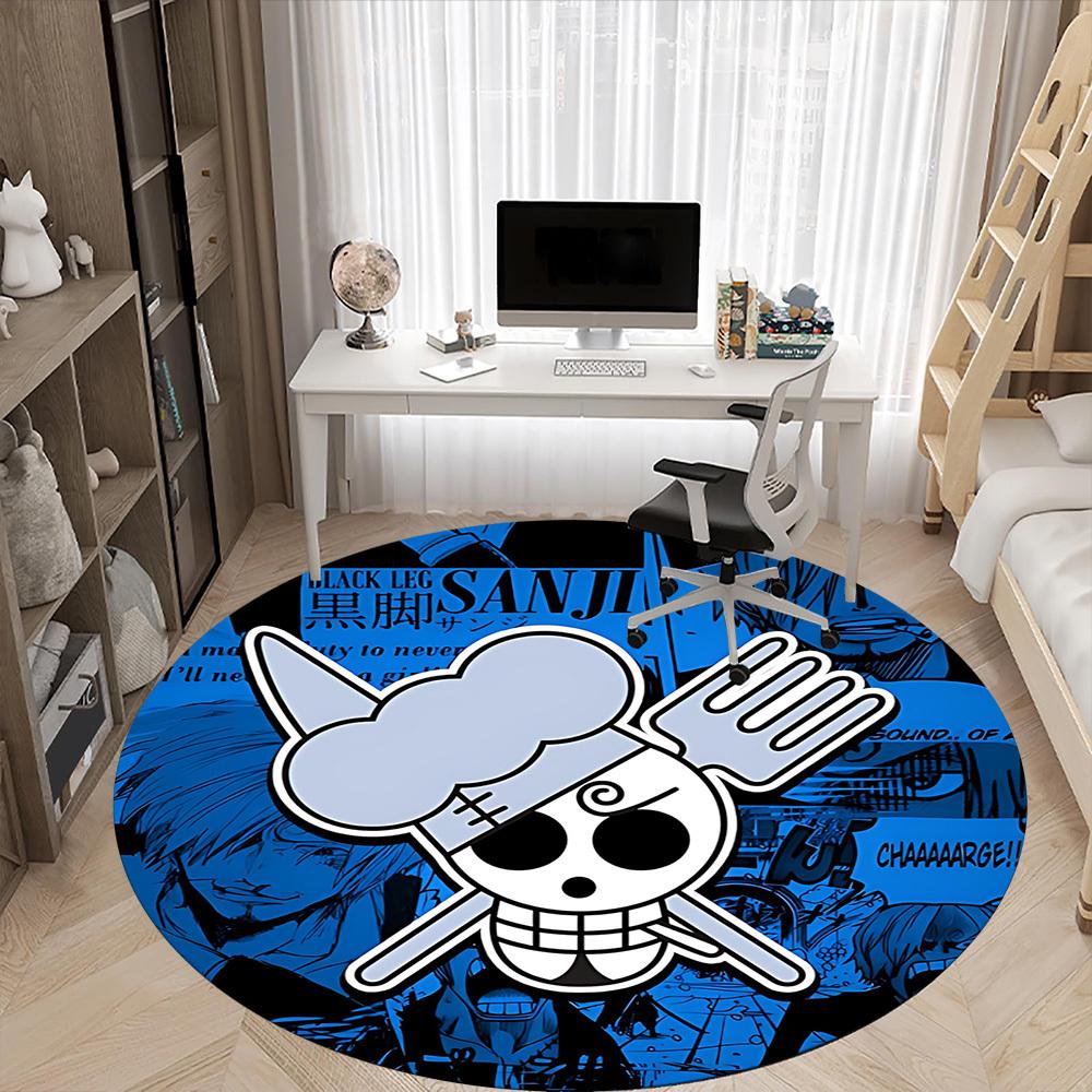 1pc Straw Hat Office Round Area Rug, Under Office Chairs Bedroom Living Room Home Decor  A1022139
