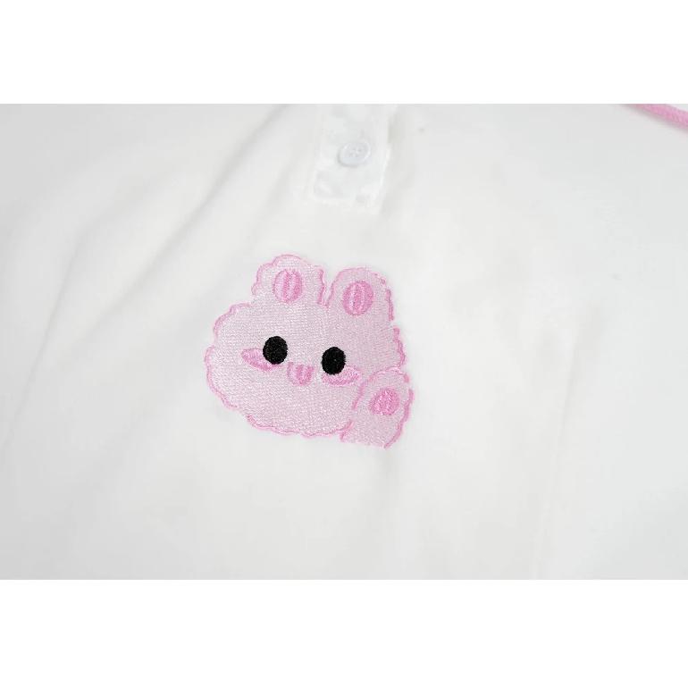 AniLV Women Bunny Hooded jumpsuit Hoodies Anime Cute Rabbit Ear Hat Bodysuit Cosplay Costumes