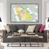 Administrative Map English Map Saudi Arabia Map Canvas Painting Living Room Home Decoration Children School Supplies