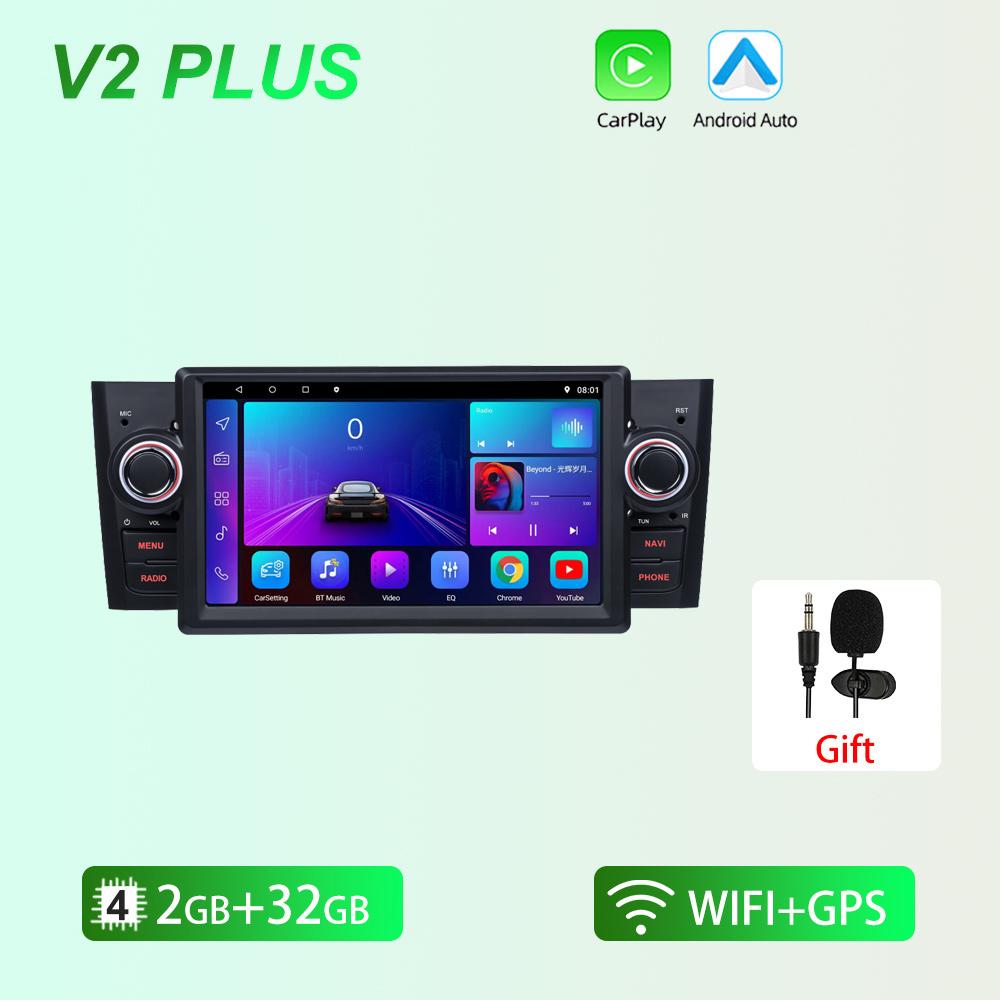 

Автомобильное радио Android 12 для Fiat Linea Grande Punto 2007-2012 1Din Carplay, навигация, мультимедийный плеер, стерео головное устройство
