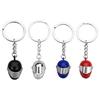Motorcycle Helmet Keychain Pendant Metal 3D Mini Helmet Keyring Movable Shield Design Personalized Motorcycle Keychain for Men Women