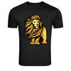 Golden Lion King Animal Graphic T-Shirt