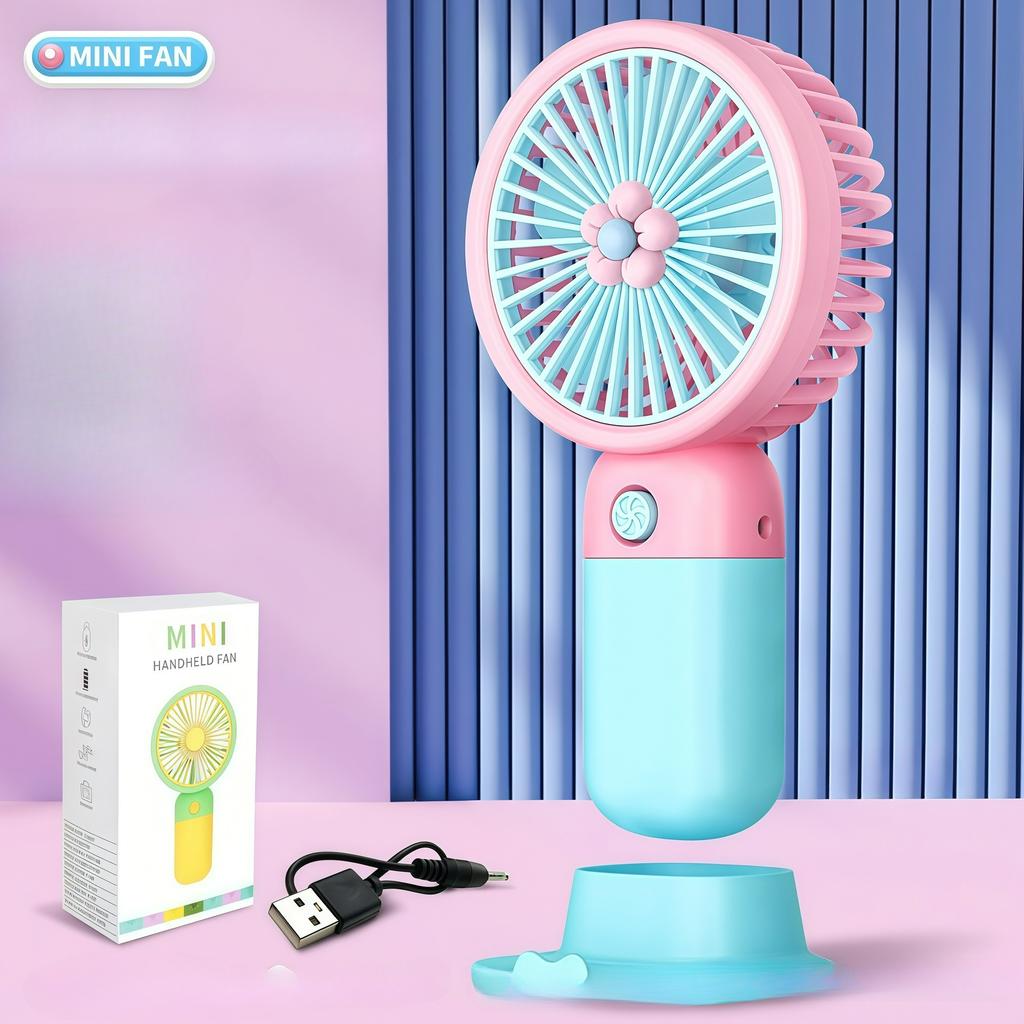 2026 NEW Ventilateur Portable Fan 2026 NEW Durable Handheld Mini USB Rechargeable Fan Cooling Summer Gift