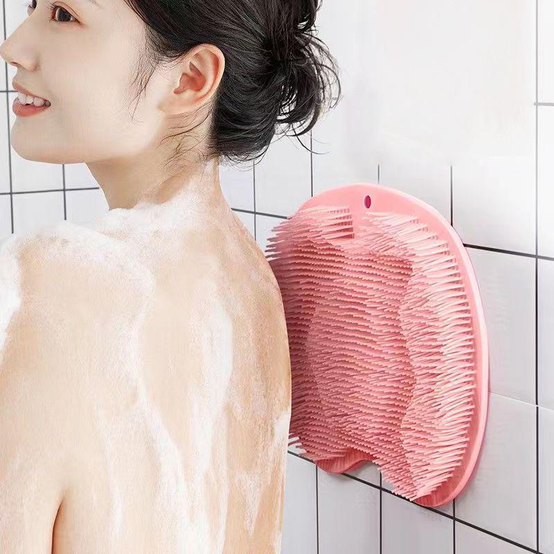 

Lazy Person s Suction Cup Bathroom Foot Scrub & Massage Pad розовый