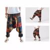 2021 Men's Loose Harem Pants, Cotton Linen, Plus Size, Wide Leg