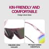 SCVCN Modische Sonnenbrille für Herren Radsportbrille UV400n Damen Fahrbrille MTB Rennrad Sportbrille Laufen