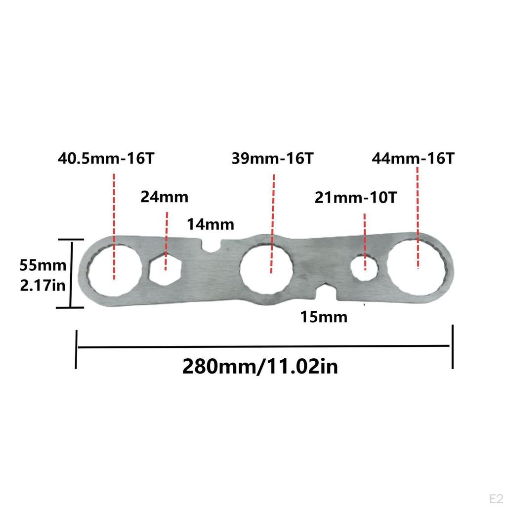 Bike Bottom Bracket Wrench Install Tool Spanner Crankset Disassemble Stainless Steel 39